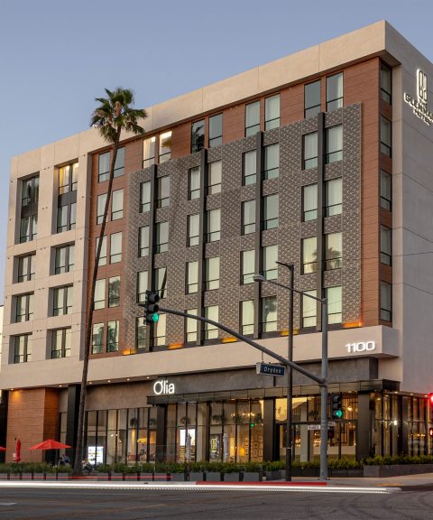 The Glenmark Glendale Exterior at dusk