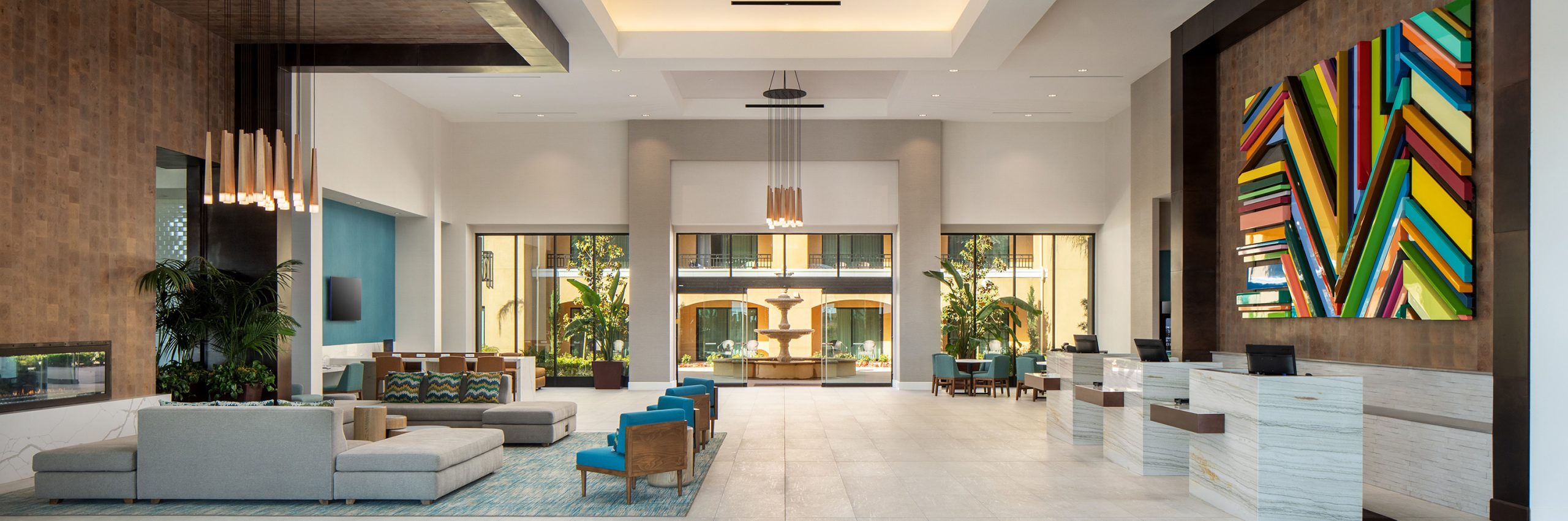 Sheraton Carlsbad Lobby and front desk