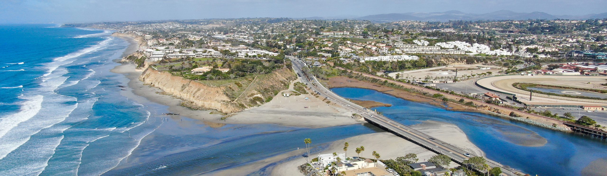 Aerial view of Del Mar, California