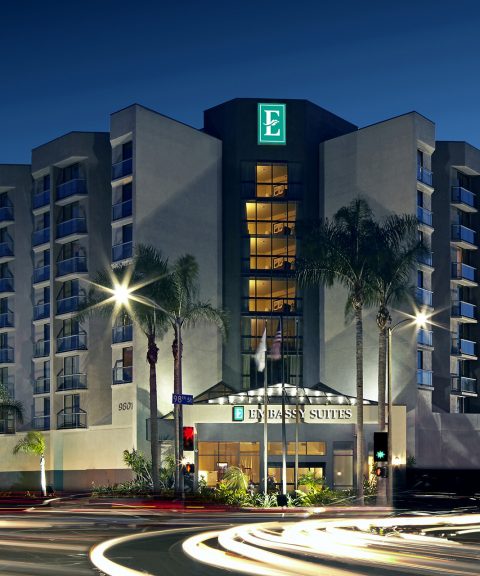 Embassy Suites by Hilton Los Angeles International Airport North Exterior at night