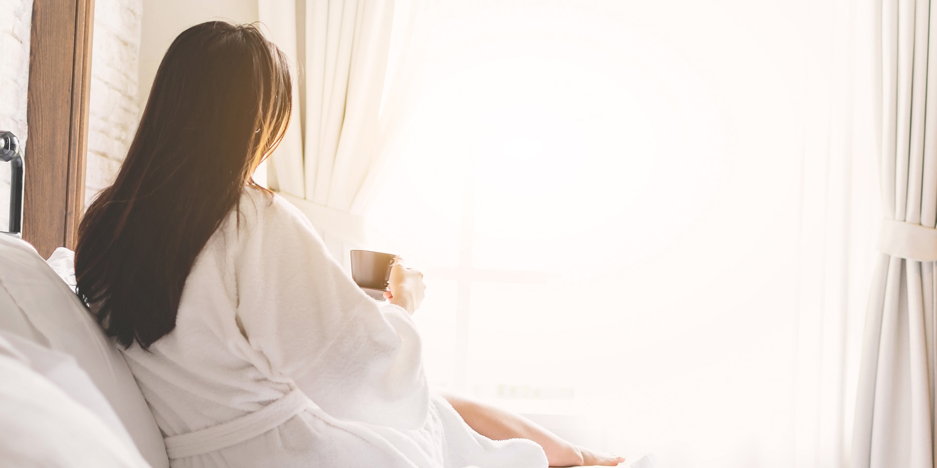 Woman in a destination lifestyle resort hotel